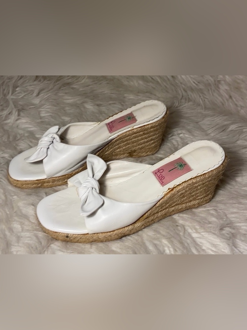 RARE Vintage Lilly  Pulitzer Espadrille wedge size 8